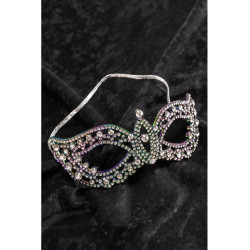 Škraboška luxusní s imitací drahokamů